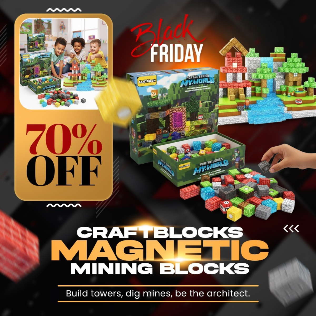 CraftBlocks™ - Magnetic Mining Blocks